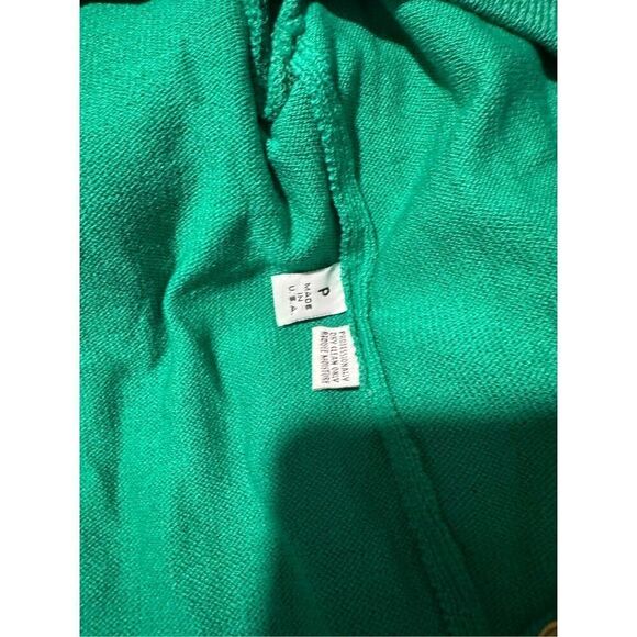 St. John Green jacket sweater with sailboat logo gold front buttons P - Picture 4 of 14